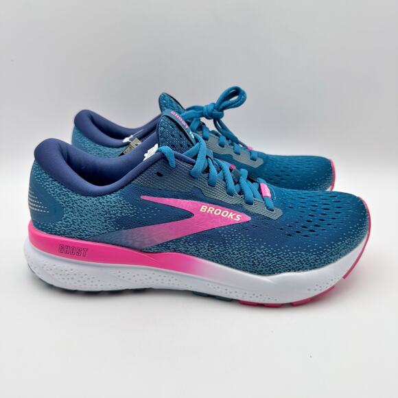 Brooks Womens Ghost 16 GTX Running Sneakers US 9.5 M EU 41 Blue Waterproof NIB - Picture 3 of 12